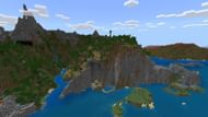 A breathtaking vista awaits Minecraft players in this seed (Image via Mojang)